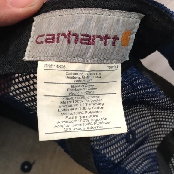 Carhartt Blue Faded SnapBack Trucker Hat - Picture 8 of 9